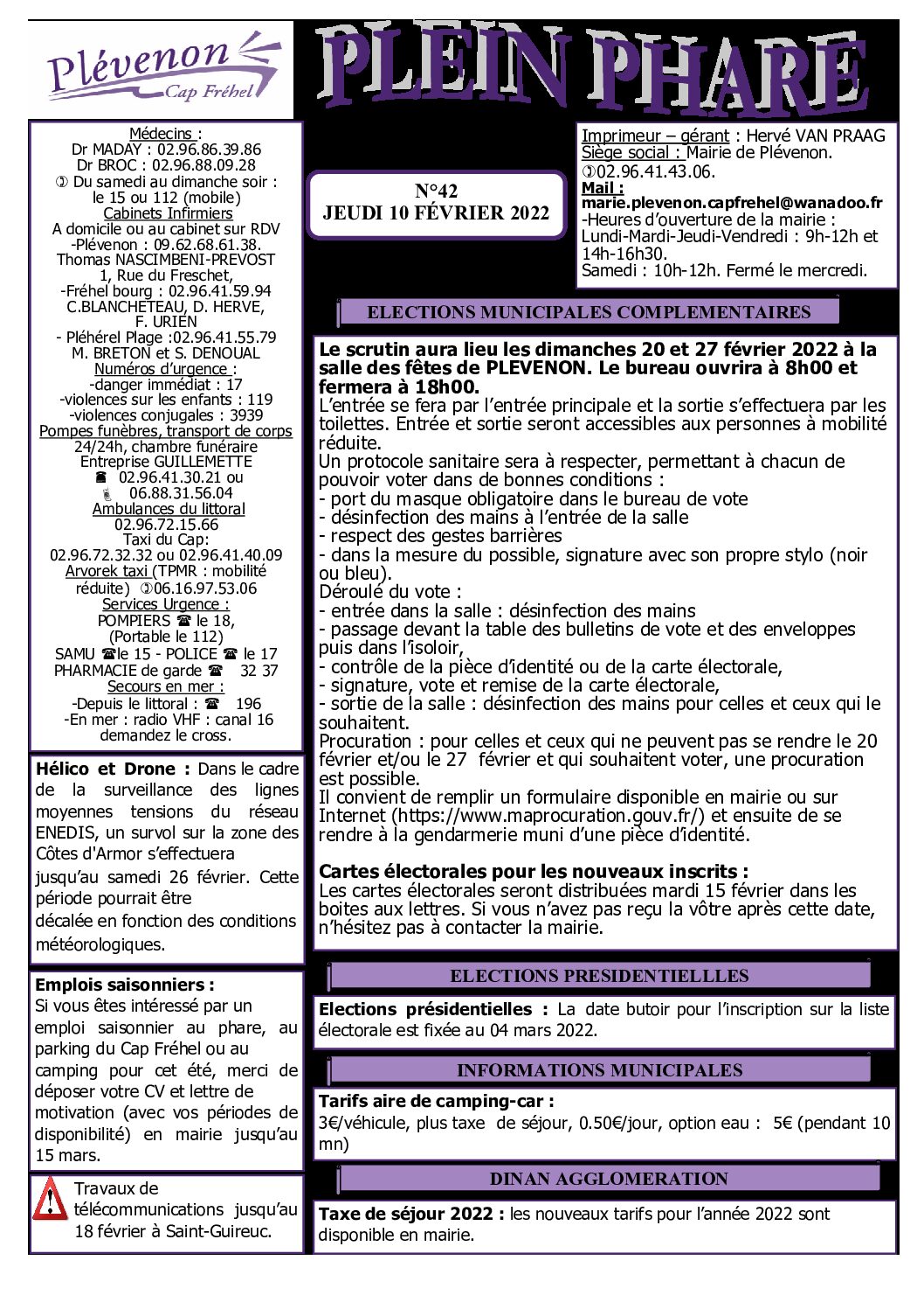 Bi-mensuel PLEVENON N° 42