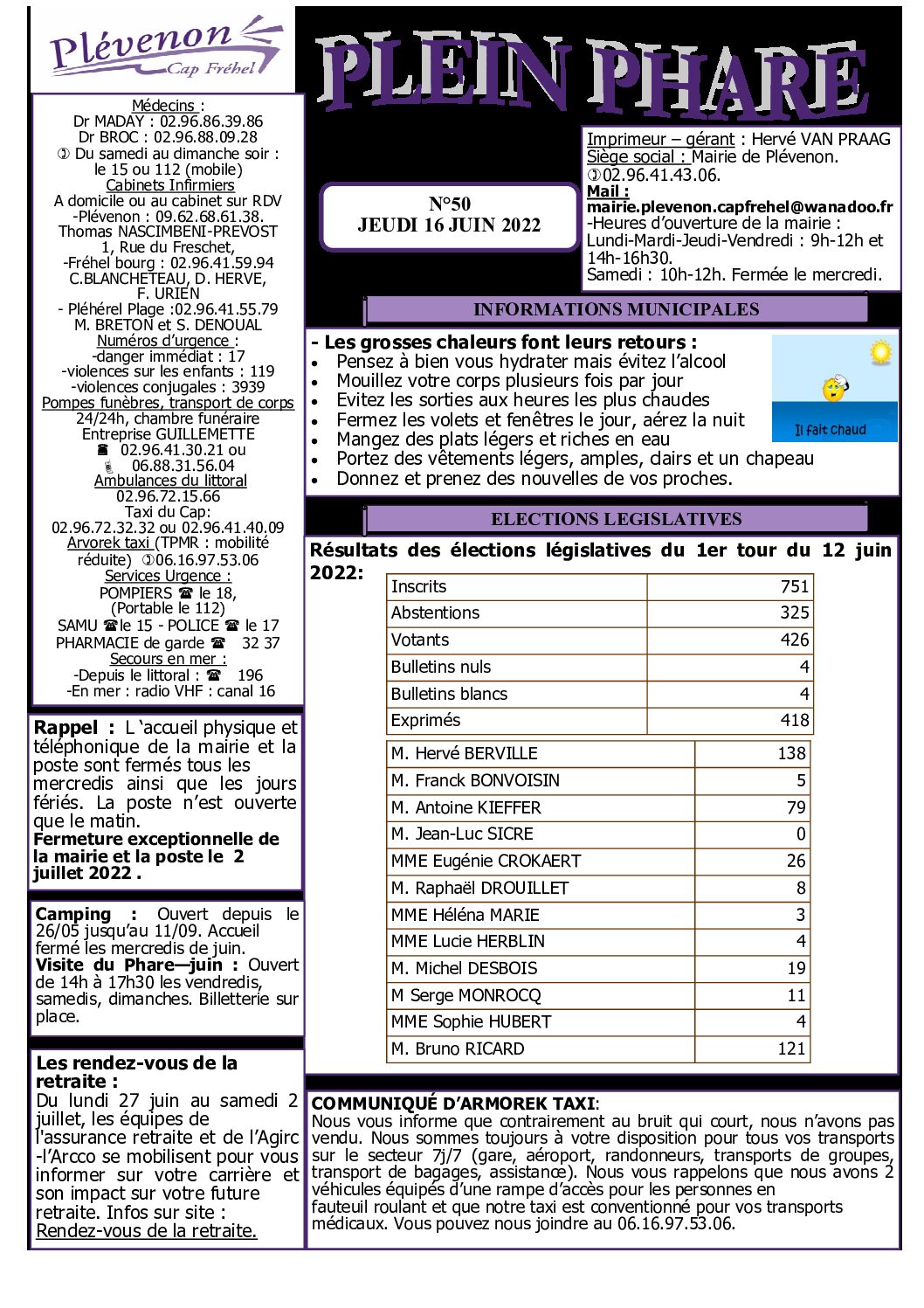 Bi-mensuel PLEVENON N° 51