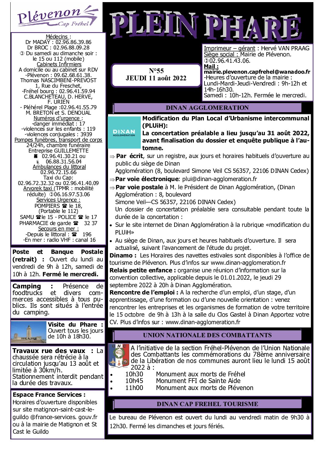 Bi-mensuel PLEVENON N° 55