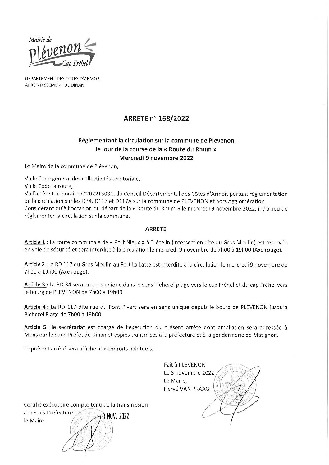 circulation route du rhum 2022