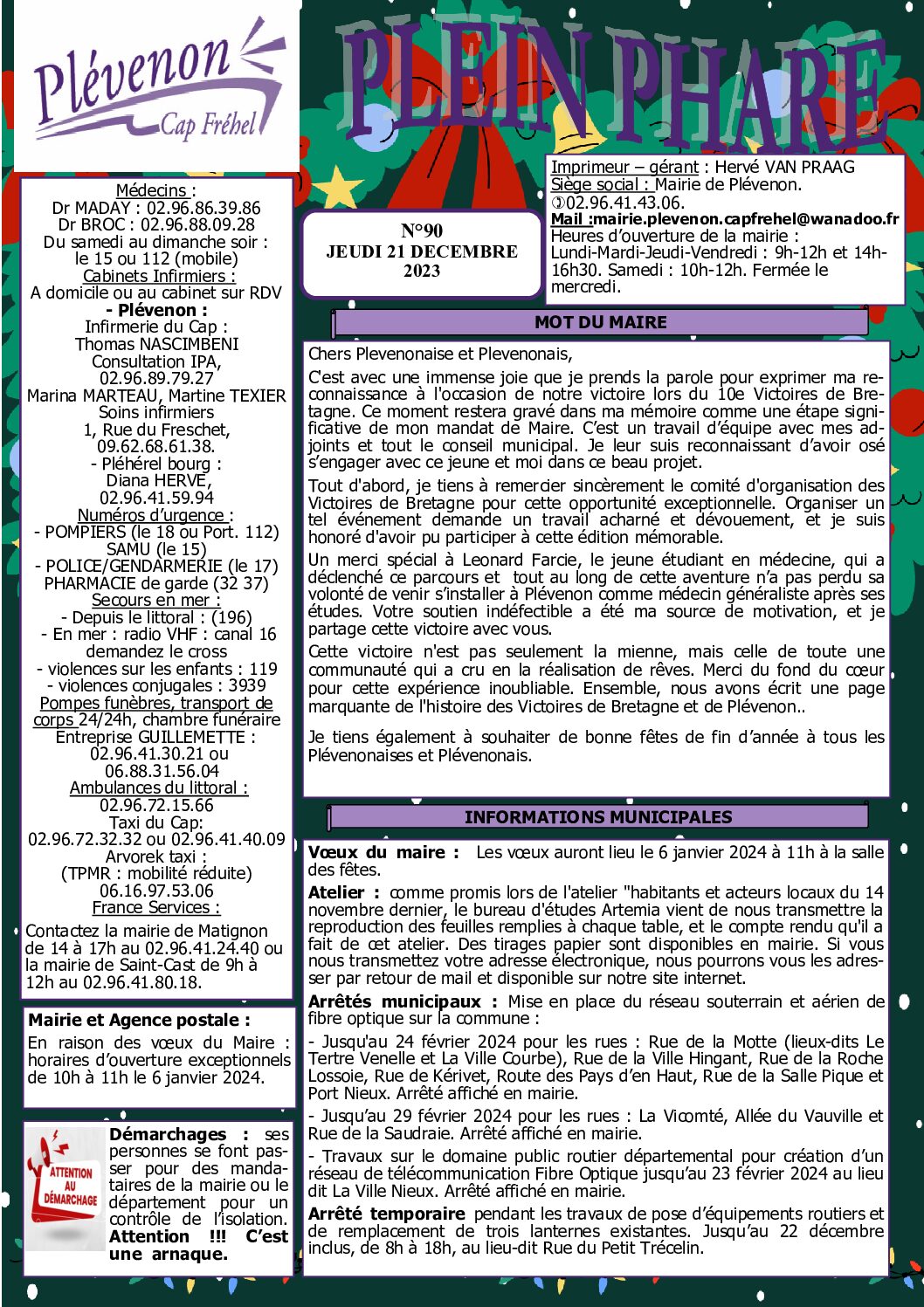 Bi-mensuel PLEVENON n90