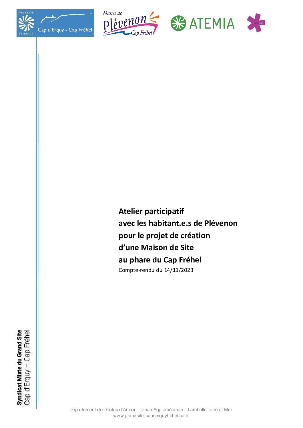 CR Atelier participatif habitants 14 novembre 2023