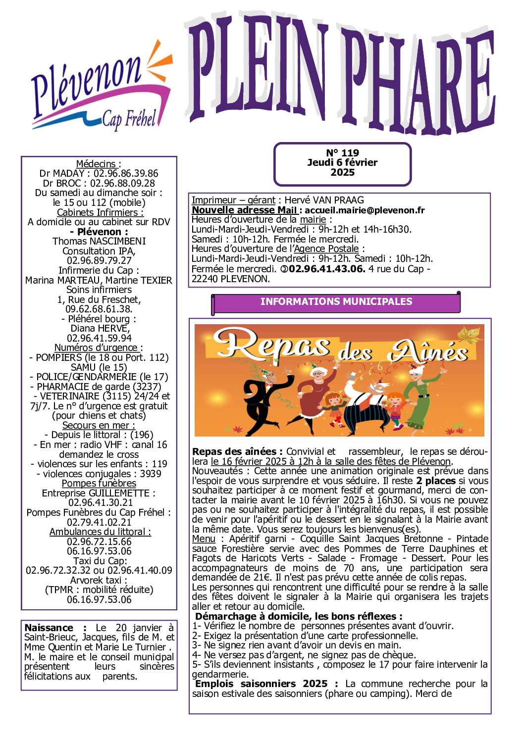 Bi-mensuel PLEVENON n° 119-2025
