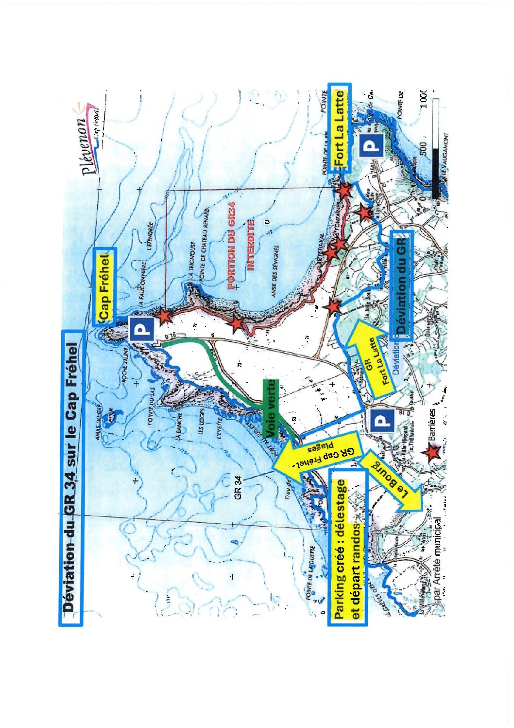 carte déviation